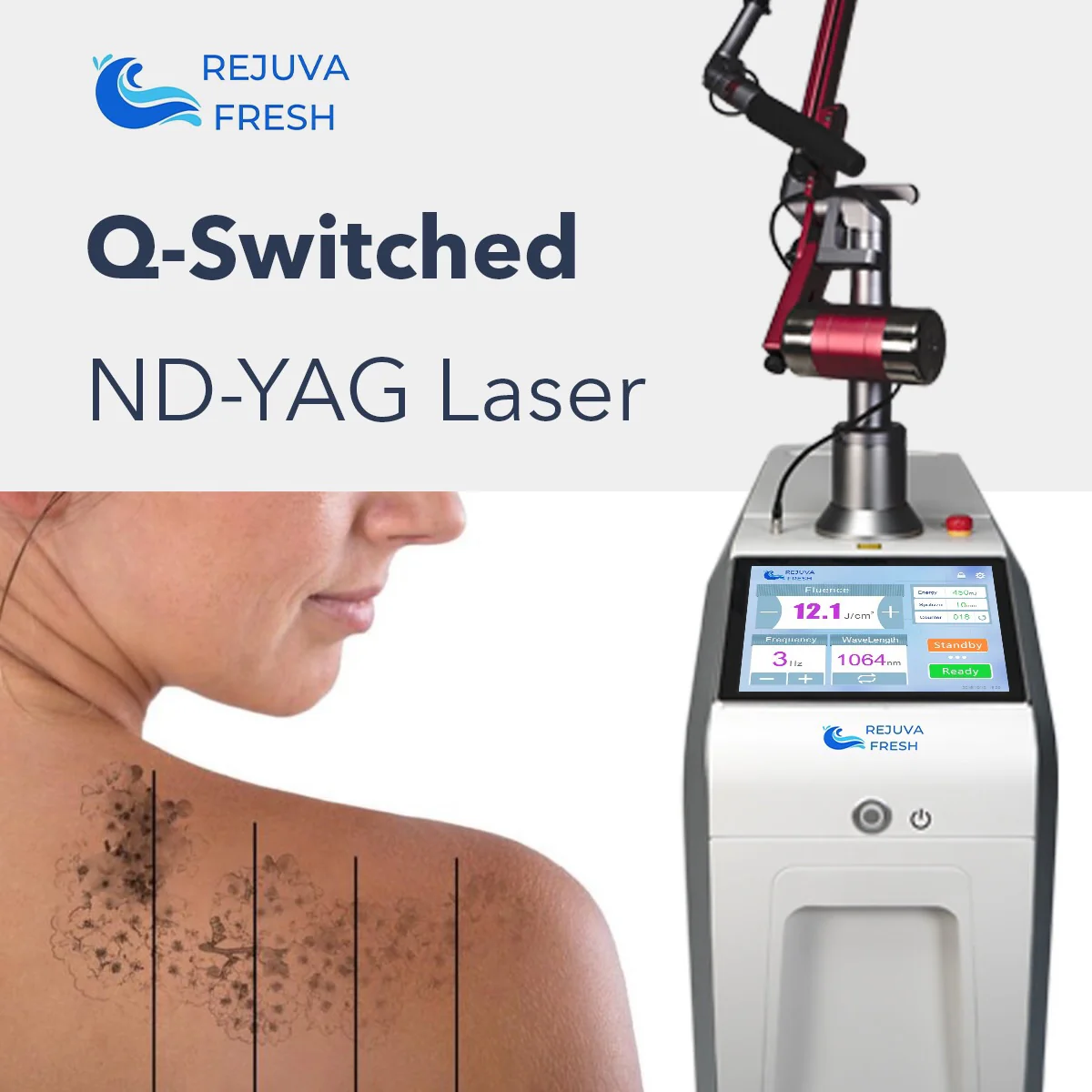 Luna Ink Pro Nanosecond Laser Tattoo Removal Machine - Image 5